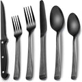 EWFEN 24-Piece Black Silverware Set by EWFEN