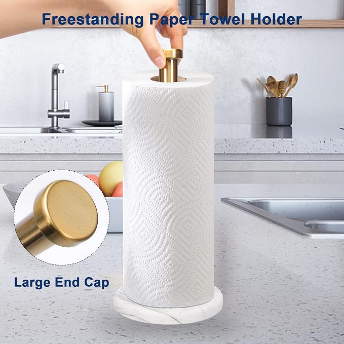 NearMoon Standing Paper Towel Holder, Kitchen Paper Towel Tissue Holder- - Image 5