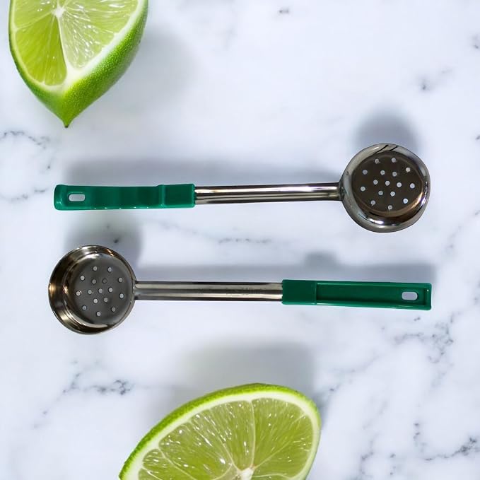 4 Ounce Slotted Stainless Steel Portion Control Ladle Spoon - Image 8