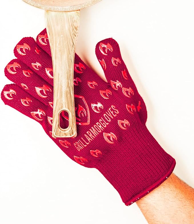 Grill Armor Oven Gloves with Fingers – 932°F Heat, Fire & Cut Resistant Mitts - Image 2