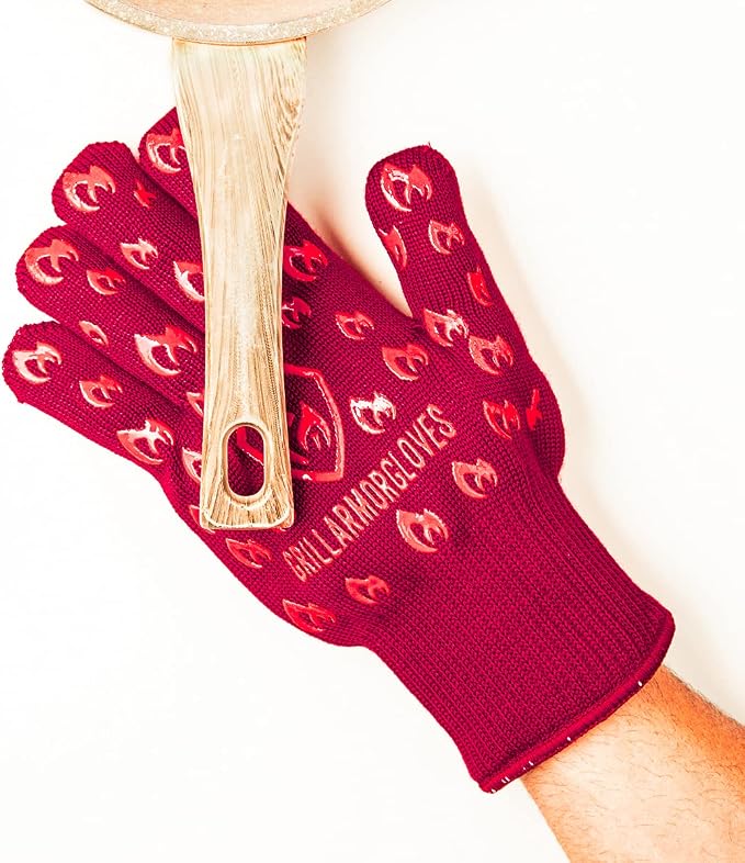 Grill Armor Oven Gloves with Fingers – 932°F Heat, Fire & Cut Resistant Mitts - Image 7