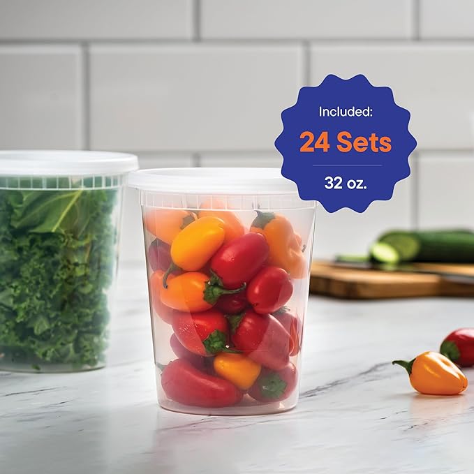 Stack Man Plastic Deli Food Storage Containers - Image 4