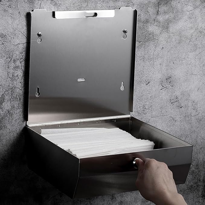 Comercial Paper Towel Dispenser Wall Mount, Stainless Steel Hand Towel Dispenser - Image 2