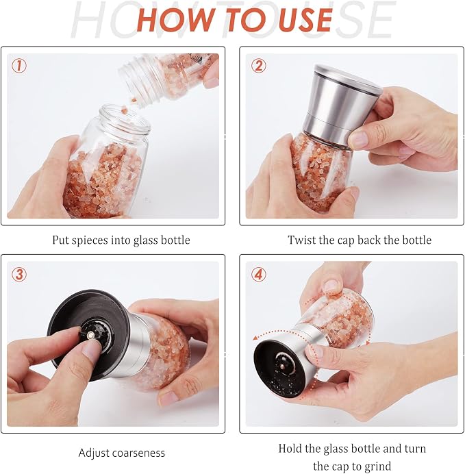 Ebaco Original Stainless Steel Salt or Pepper Grinder - Image 5