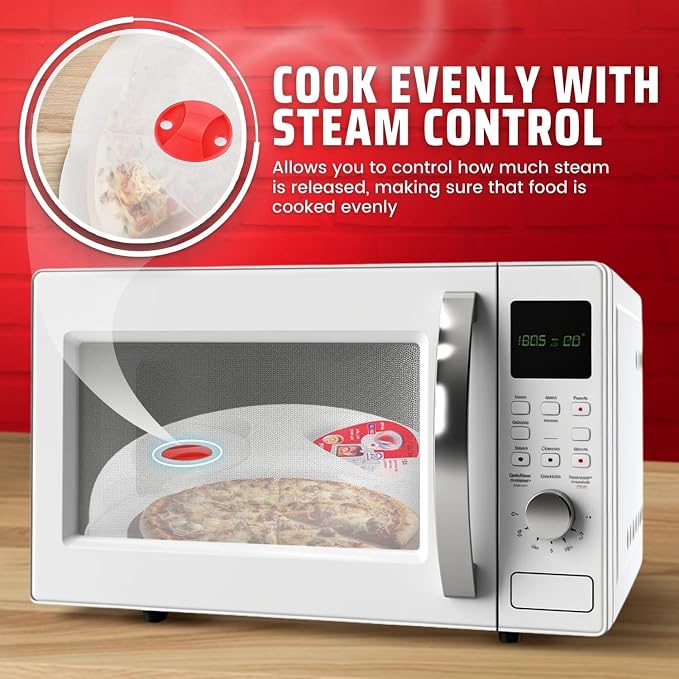 Flexzion 11.5 Inch Microwave Splatter Cover - Image 5