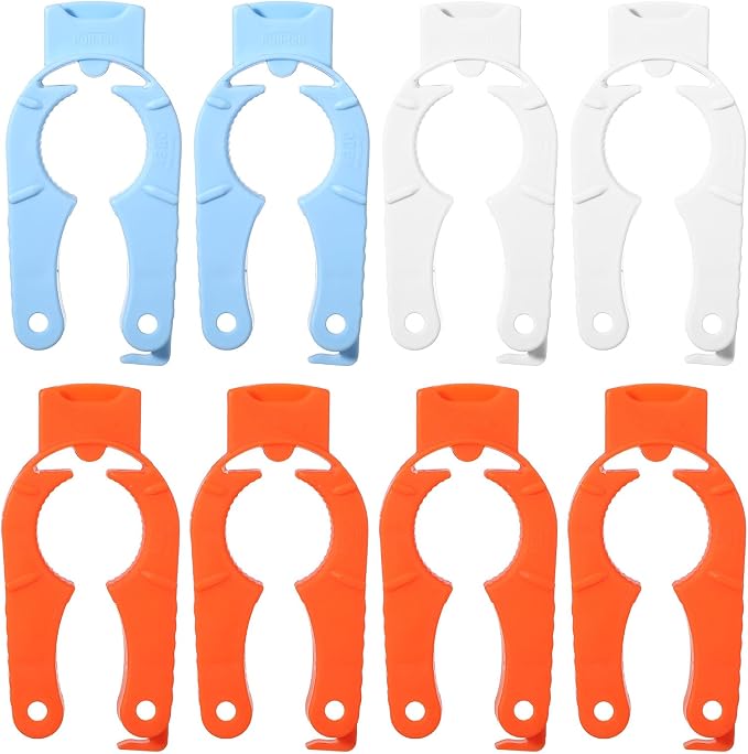 8 Pcs Water Bottle Opener Plastic Bottle Cap Opener Multi-Purpose Orange Soda - Image 8