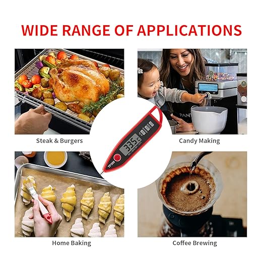 YFL Digital Meat Thermometer, Instant Read Food Thermometer, Large LCD Display - Image 4