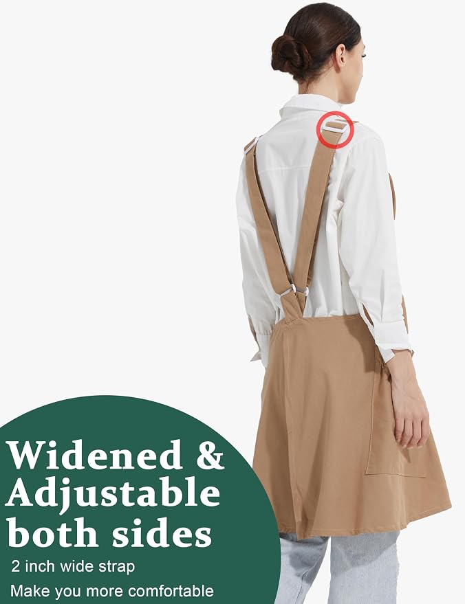 Cozy Adjustable Cross Back Aprons - Image 3