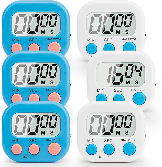Digital Kitchen Timer, Magnetic Countdown Minute Simple Timer by enithElite