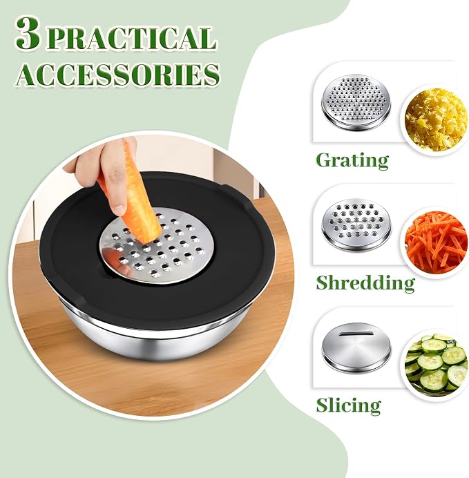8PCS Mixing Bowls with Lids Set - Image 3