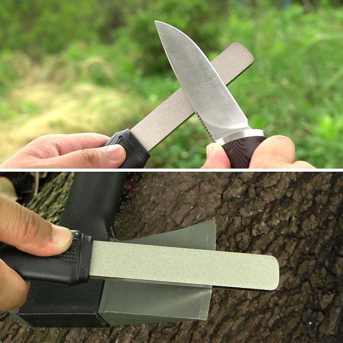 SHARPAL 121N Dual-Grit Diamond Sharpening Stone File Garden Tool Knife - Image 6
