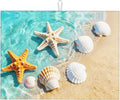 Ocean Sea Dish Drying Mat for Summer Kitchen Counter, Microfiber Absorbent by Vodbne