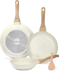 ESLITE LIFE Nonstick Ceramic Frying Pans Skillets Set, Non-Toxic Egg Omelette by ESLITELIFE