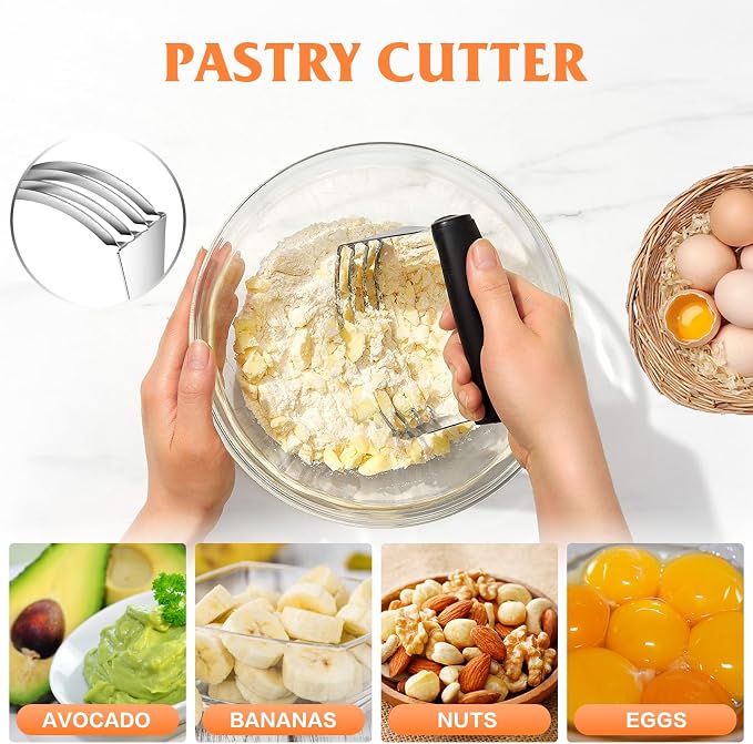 Pastry Cutter Biscuit Cutter Dough Cutters, Stainless Steel Butter Pastry - Image 3