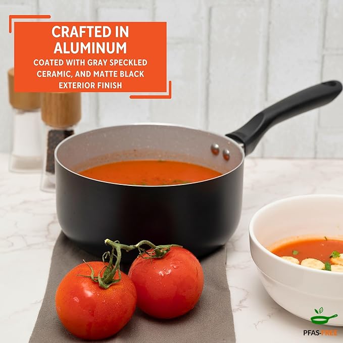 IMUSA 2.0 Qt PFAS Free Ceramic Nonstick Saucepan, Small Pot - Image 3