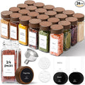 ComSaf 24Pcs Glass Spice Jars by ComSaf