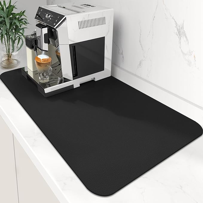 WISELIFE Coffee Mat Super Absorbent Dish Drying Mat Coffee Bar Accessories Match by WiseLife