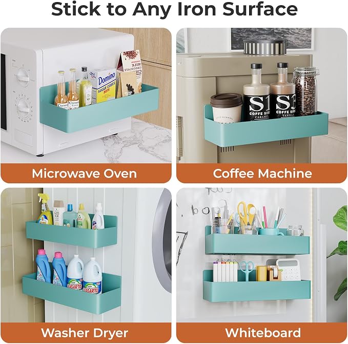 Mystozer Magnetic Spice Rack for Refrigerator, Kitchen Organizer and Storage - Image 6