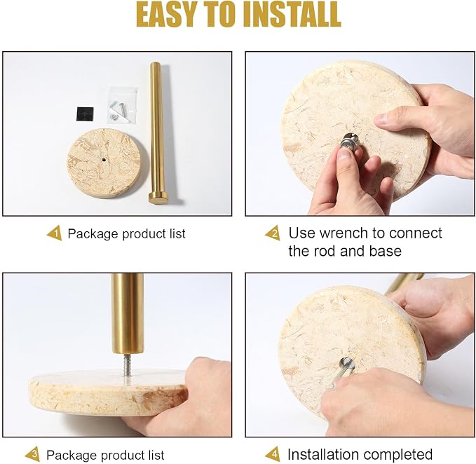 Koville Paper Towel Holder Countertop, Standing Paper Roll Holder - Image 8