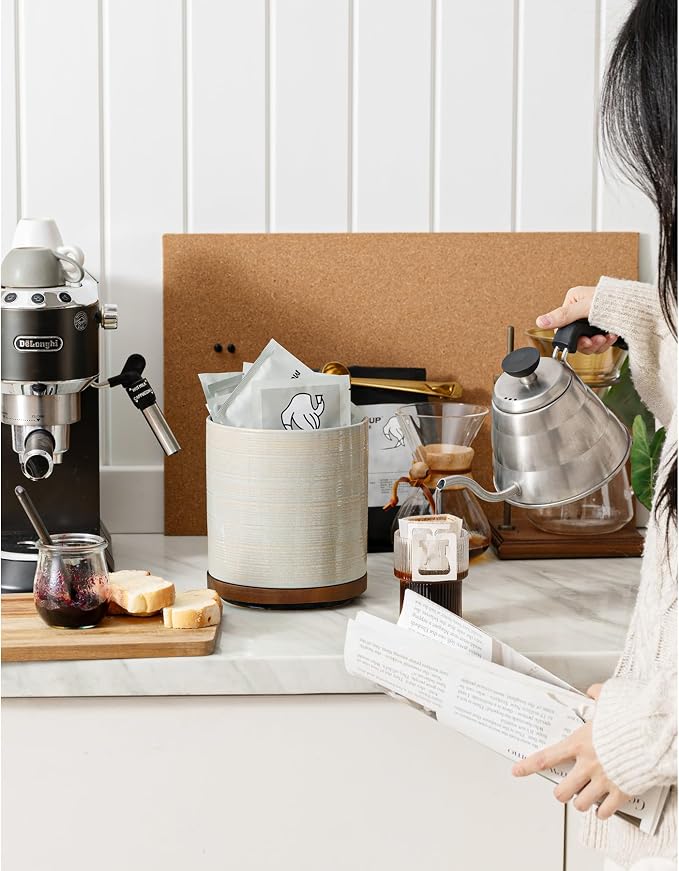Utensil Holder, 360° Rotating Extra Large Ceramic Kitchen Utensil Holder - Image 8