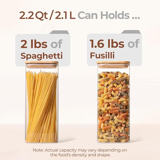 ComSaf 2.2 Qt Rectangle Glass Storage Containers - Image 3