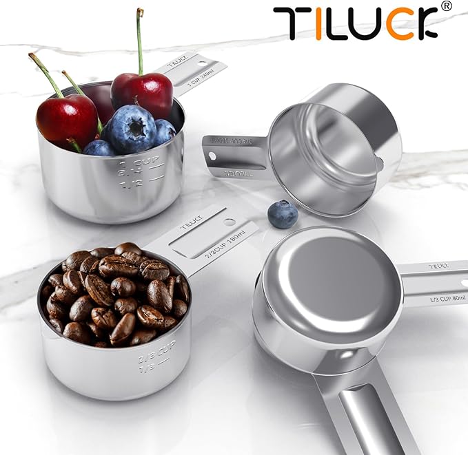 TILUCK Stainless Steel Measuring Cups Set, Kitchen Gadgets - Image 6