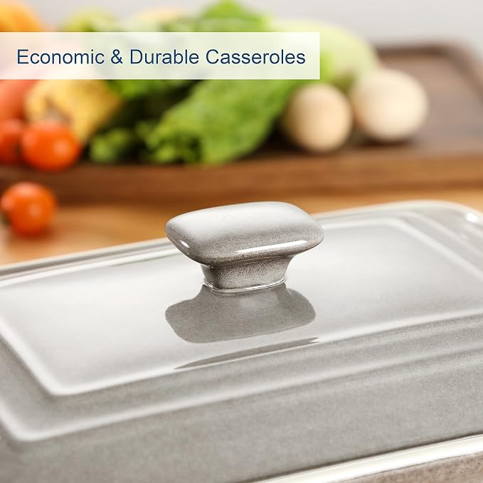 LOVECASA 4.5 Quart Ceramic Casserole Dish - Image 5