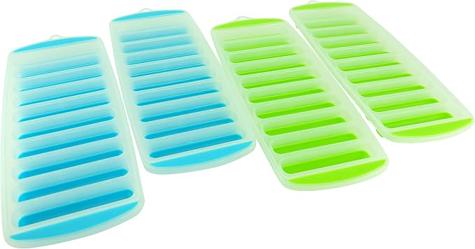Meadow Lane Ice Stick/Cube Tray, Teal Blue, Narrow and Long - Image 9