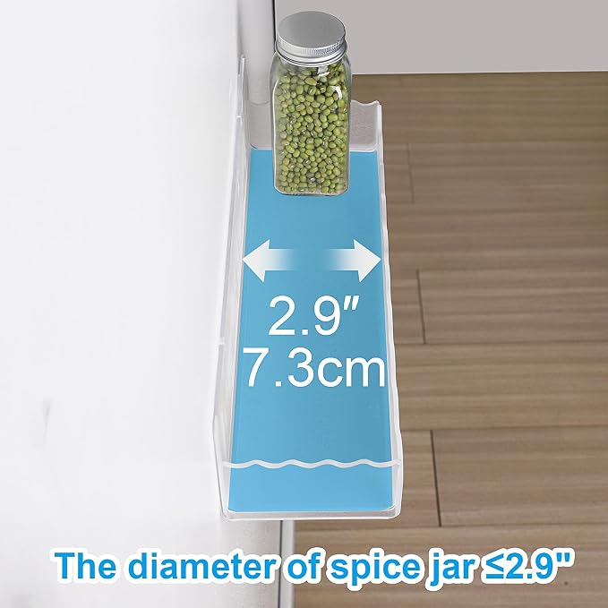 10 inch Spice Rack Wall Mounted, 4 Pack Spice Organizer Shelf - Image 4