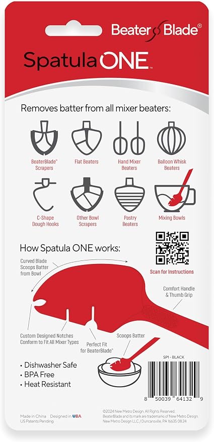Silicone Spatula ONE Mixer Beater Scraper and Spatula - Image 3