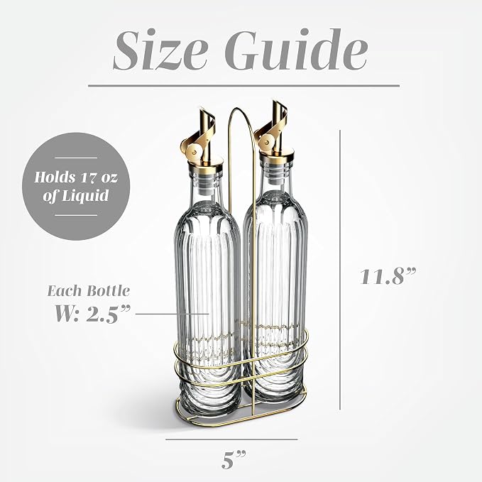 COOK WITH COLOR Glass Olive Oil Bottle Dispenser - Image 4