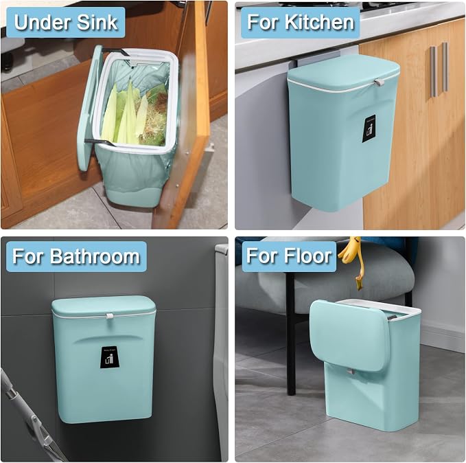 Tiyafuro 2.4 Gallon Kitchen Compost Bin - Image 6