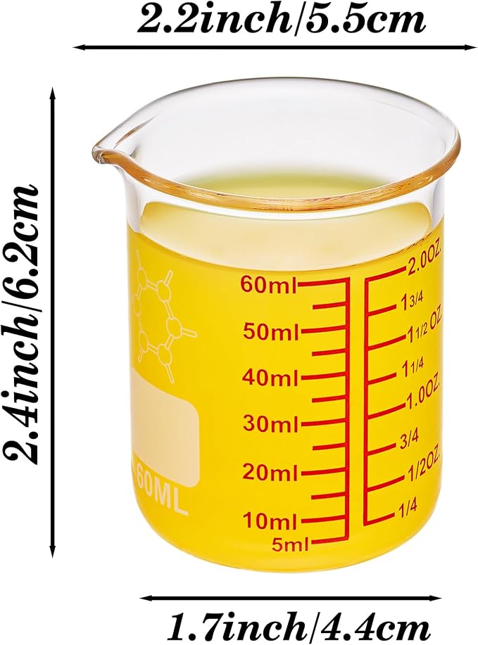 High Borosilicate Glass Measuring Cup-V-Shaped Spout，Glass Measuring Beaker - Image 7