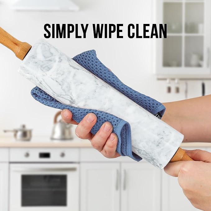 Zulay Kitchen 17-Inch Marble Rolling Pin - Image 7