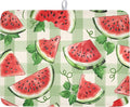Summer Dish Drying Mat for Kitchen Counter Watercolor Watermelon Green Buffalo by Unknown