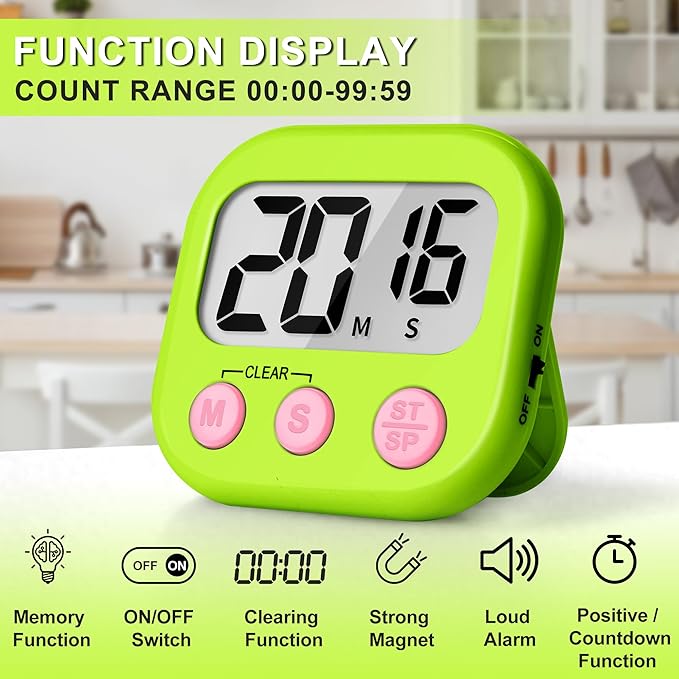 ZILLEEN Classroom Timer for Kids Teachers 2 Pack Digital Timers - Image 4