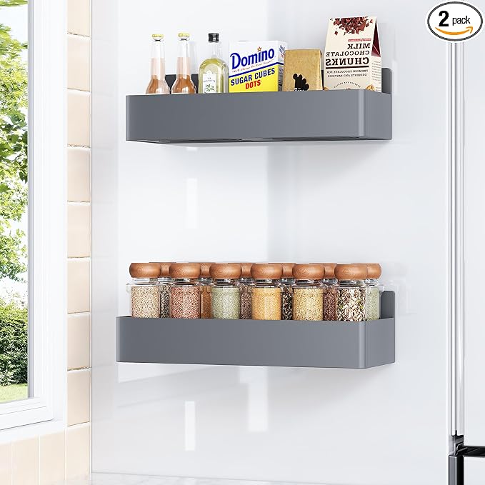 Mystozer Magnetic Spice Rack for Refrigerator, Kitchen Organizer and Storage by Mystozer