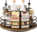 12" Lazy Susan Turntable Organizer, Round Wooden Lazy Susan Organization and by LIAISIMI