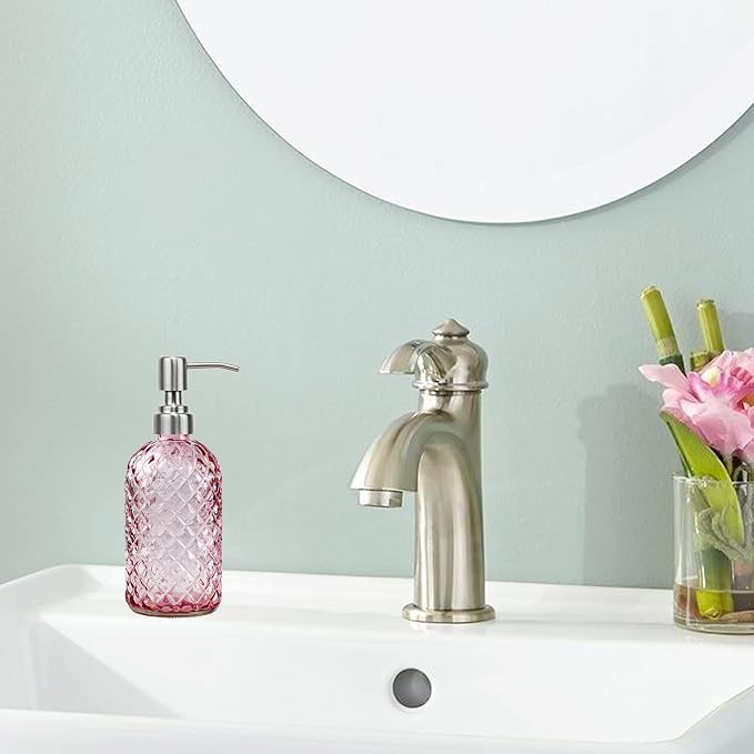 16 oz Soap Dispenser with 304 Rustproof Stainless Steel Pump, Bathroom - Image 2
