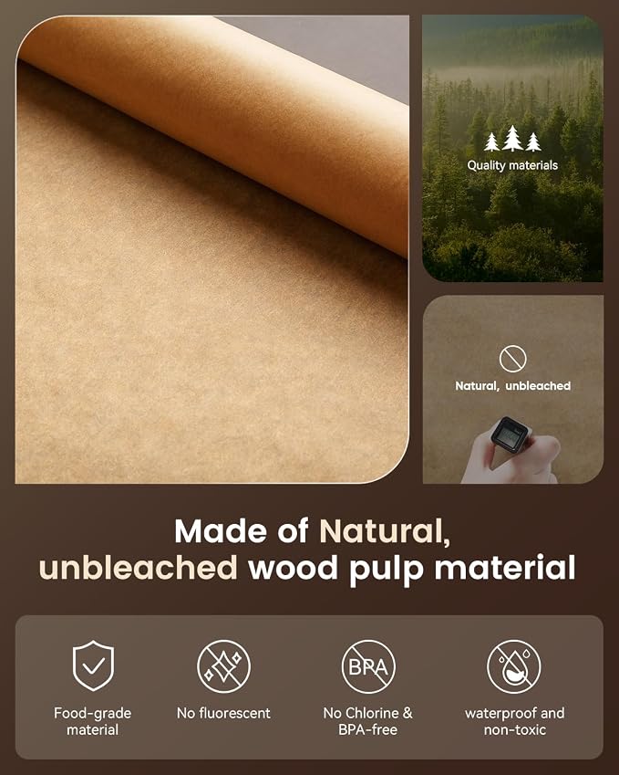 Parchment Paper Sheets, 9x13 In Non-Stick Precut Baking Parchment - Image 2