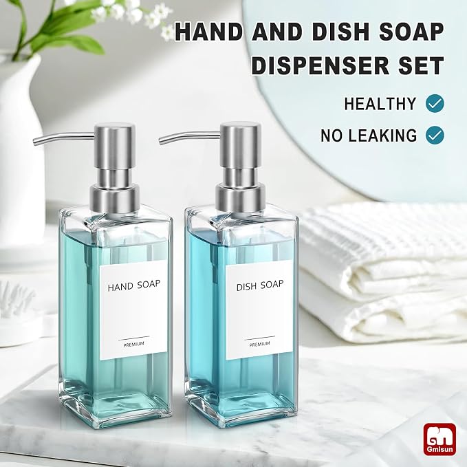 GMISUN Glass Soap Dispenser - Image 5