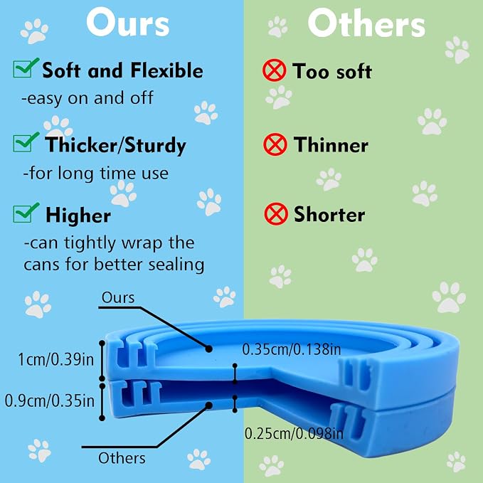 Comtim Pet Food Can Cover Silicone Can Lids - Image 7