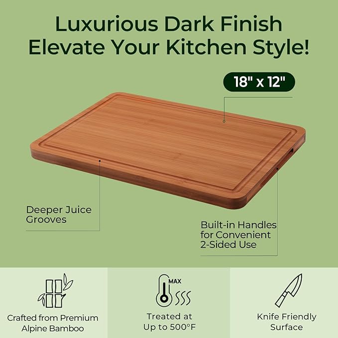 Keechee Extra Large Bamboo Cutting Board - Image 5