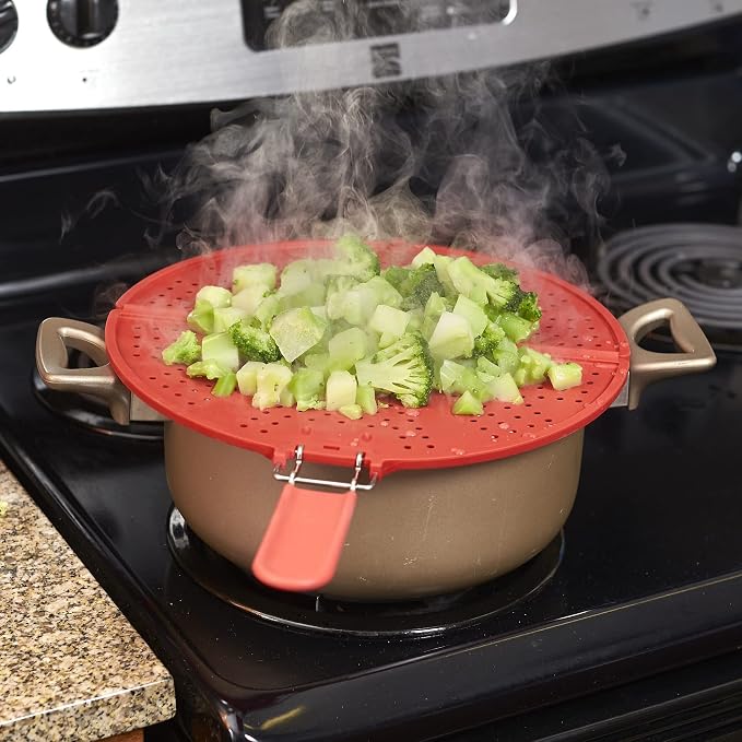 Splatter Screen for Frying Pan Foldable Grease Splatter Guard Silicone Splatter - Image 6