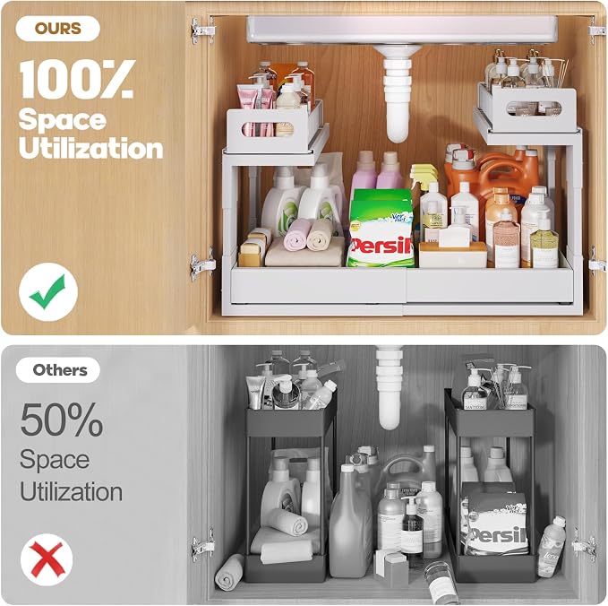 1 Pack Expandable Under Sink Organizers Storage - Image 4