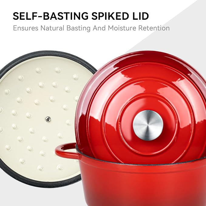 Miereirl 4.5 Quart Enameled Dutch Oven Pot - Image 5