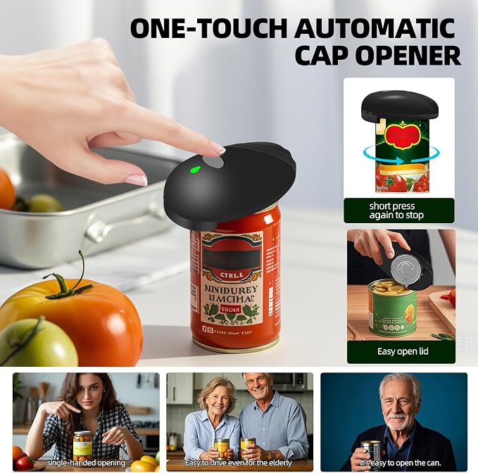 Rechargeable Auto Electric Can OpenerTouch Side Cut Opener Open Your Cans - Image 6