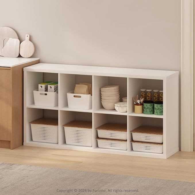 Furinno HERMITE Kitchen Island, 8-Cube Coffee Bar, Extra Thick Kitchen Storage - Image 6