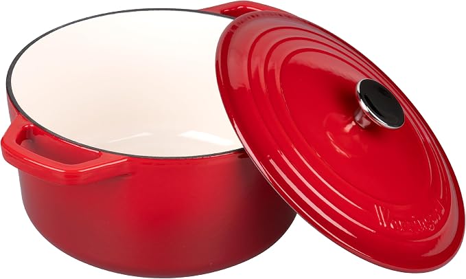 VORRINGARD Enameled Cast Iron Dutch Oven Pot - Image 5