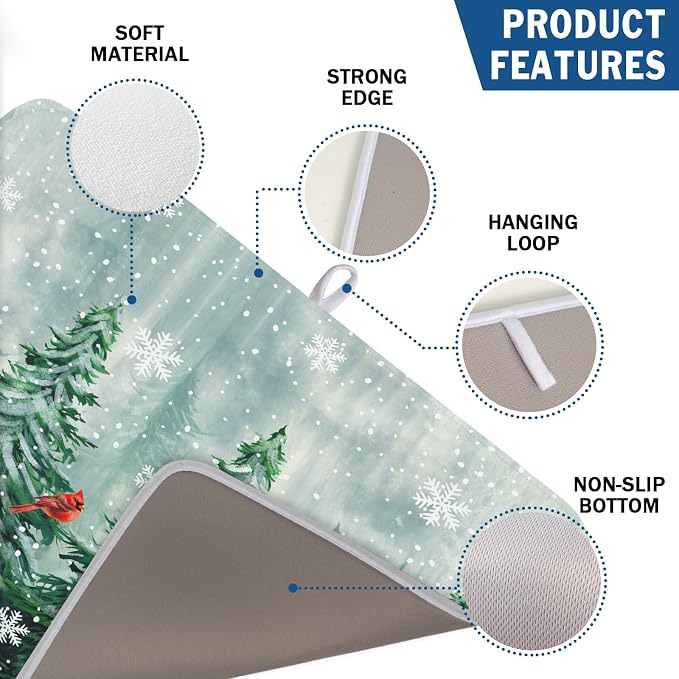 Winter Pines Tree Dish Drying Mats - Image 3